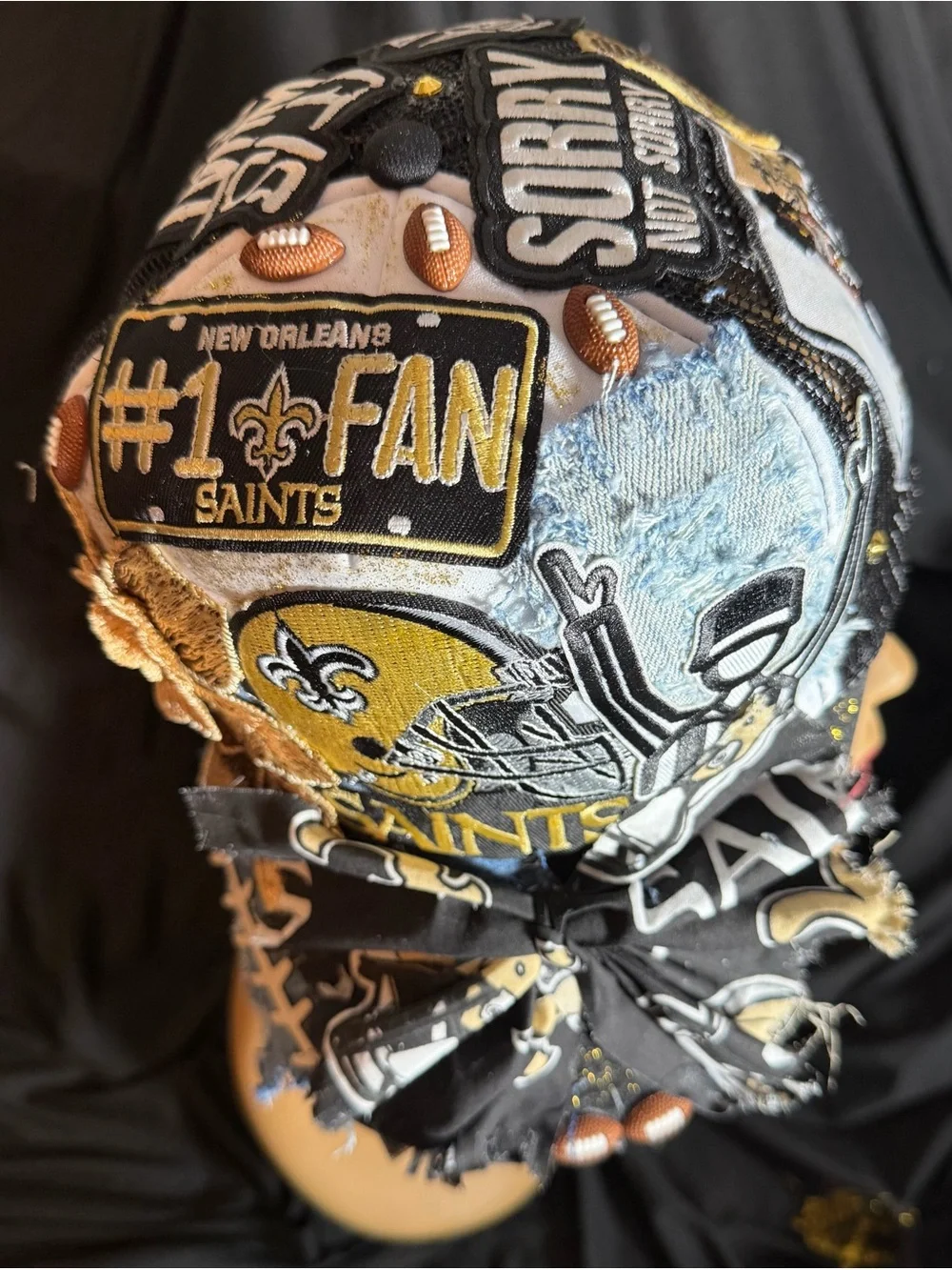 Black & Gold Kids Bandana Bottoms